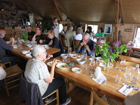 lunch at Evart's Boat House